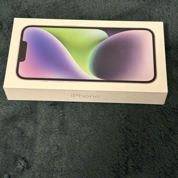 Apple iPhone 14 Purple 128gb BOX ONLY - Picture 2 of 5